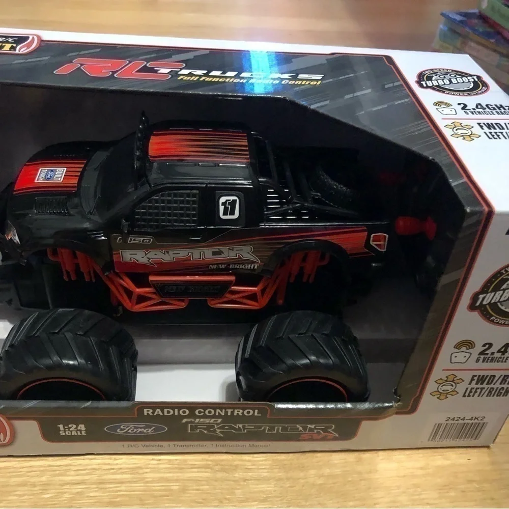 Ford F150 Raptor RC Truck Toy NEW Black Red Remote Control Car